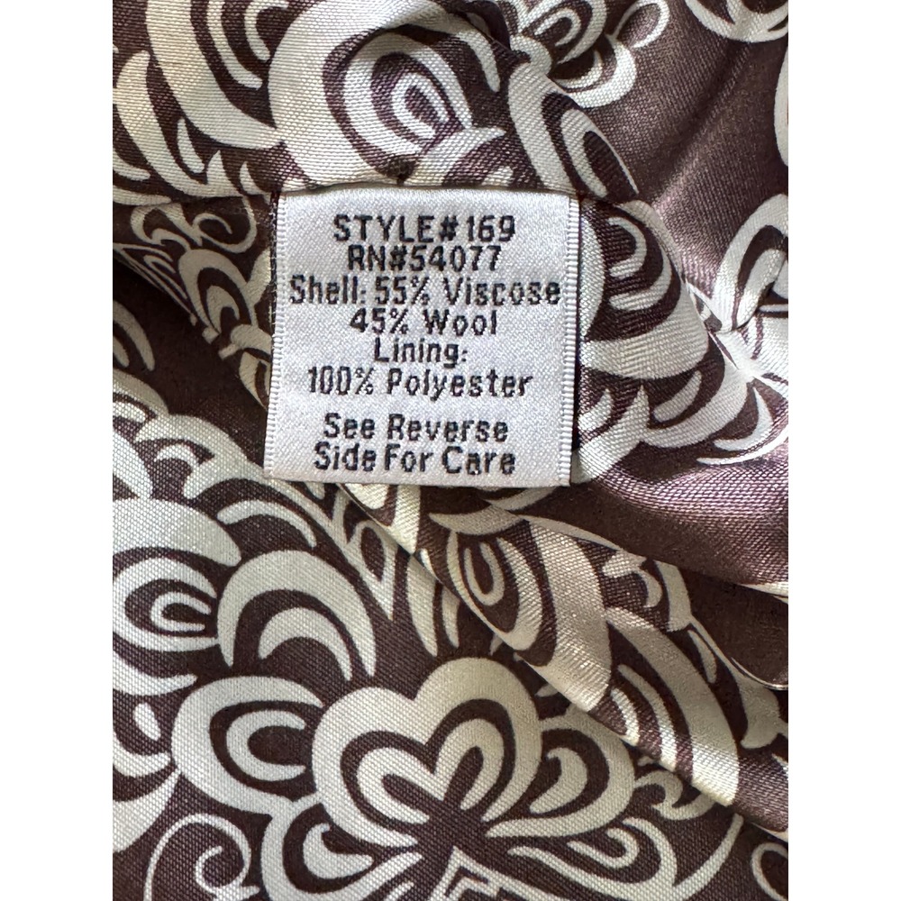 Womens Grey Herringbone Longline Pea Coat Button Front Jacket Grey - Picture 12 of 16